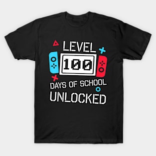 Level 100 Days Of School  Gaming Video T-Shirt